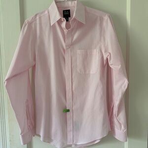 Joseph A Bank - Traveller Slim Fit - Pink Fine Lined Men’s Shirt